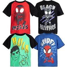 Marvel Spider-Man Spidey and His Amazing Friends Little Boys Pack T-Shirt red/Blue/Black/Green