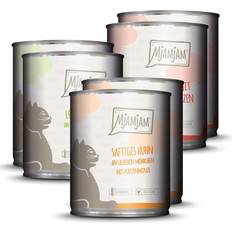 MjAMjAM Mixpaket I Huhn, Rind & Herzen 6 800g Dose Katzennassfutter