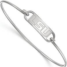 LogoArt Sterling Silver Louisiana State University Bangle