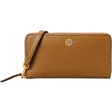 Tory Burch Robinson Zip Continental Wallet Bistro Brown Handbags