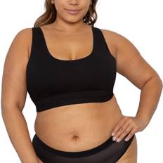 Curvy Couture Cotton Comfort Bralette 2-Pack Heather