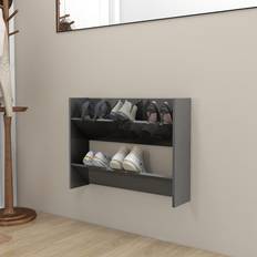 Glasses Hallway Furniture & Accessories vidaXL High Gloss Engineered Wood Shoe Rack