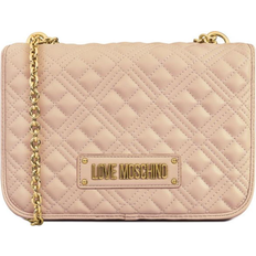 Love Moschino Super Quilted Chain Shoulder Bag - Pale Pink