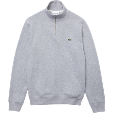 Lacoste Men's Zippered Stand-Up Collar Sweatshirt - Grey