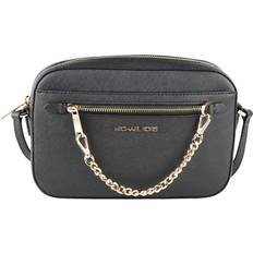 Michael Kors Jet Set Large Saffiano Crossbody Bag - Black