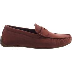 Men - Red Loafers Clarks Reazor Penny Red Mens Shoes Leather archived