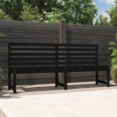 vidaXL black pine, 201.5 Garden Bench