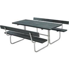 Grey Picnic Tables Garden & Outdoor Furniture Plus Classic Bord/Bænkesæt m/2 ryglæn