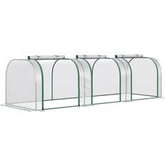 OutSunny PVC Tunnel Greenhouse Green Grow House Steel Frame Garden