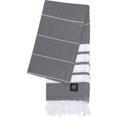 Recycled by Wille Alma Hamam Bath Towel Gray, White, Orange