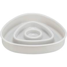 Trixie slow feeding plastic bowl grey