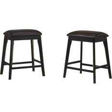 Carolina Chair & Table Mirella 25" Cocoa Leatherette Bar Stool