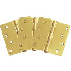 Design House 4 1/4 Radius Satin Brass Door Hinge Value Pack 3 per Pack