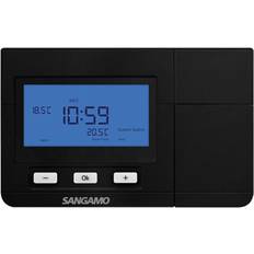 Sangamo Electronic Programmable Room Thermostat Black CHPRSTATDPB