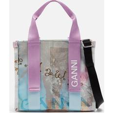 Ganni Tech Small Recycled Canvas Tote Bag