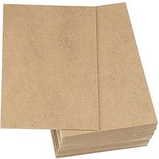 Juvale 30 Sheets Thin MDF Boards for Crafts and DIY Projects Brown 2mm 6x8 in