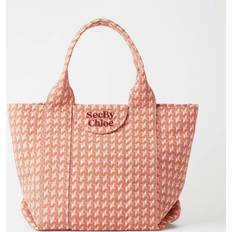 See by Chloé Totes & Shopping Bags See by Chloé Small Laetizia tote Orange OneSize 59% Cotton, 37% Polyester, 4% Textile fibres