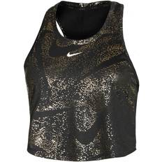 Gold - Women Tank Tops Nike One Tank Black/Gold, Black/White, 2Xl, Women