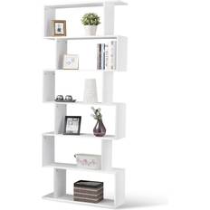 Gymax 6 Tier Book Shelf