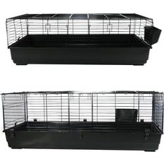 Little Friends Extra large indoor rabbit cage hutch 140cm black tier guinea pig