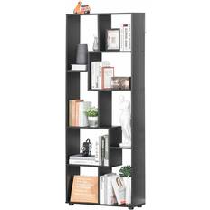 Black Book Shelves Homcom 7-Tier Book Shelf 178cm