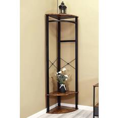 Brown Wall Shelves Fwstyle Corner Hallway Rack Wall Shelf