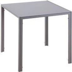 Homcom Modern Square Tempered Dining Table