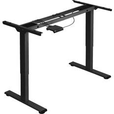 tectake black Metal Writing Desk