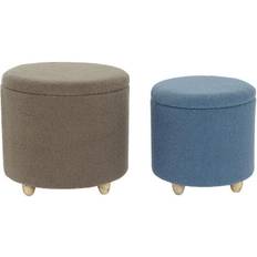 Dkd Home Decor Polyester Foot Stool 50cm