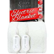 Cozy Night Super King Fleece Blankets White