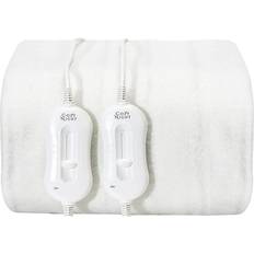 Cozy Night Double Fitted Blankets White