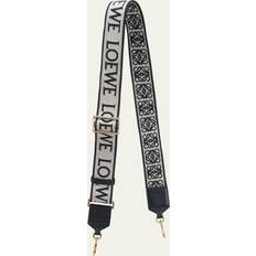 Loewe Natural/tan Anagram Logo-print Cotton-blend bag Strap