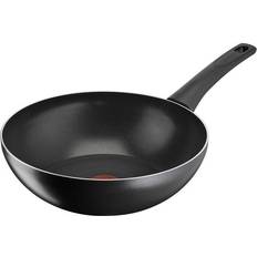 Cast Iron Hob Wok Pans Tefal Titanium Force 28 cm