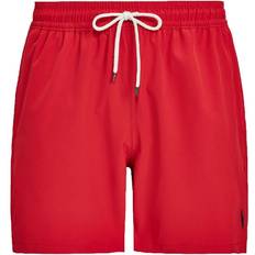 Polo Ralph Lauren Red Swimwear Polo Ralph Lauren 5.75-Inch Traveler Classic Swim Trunk - Red