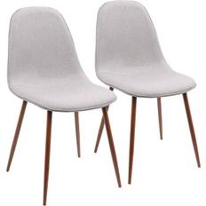 Lumisource CH-PEB WL+GY2 Pebble Kitchen Chair