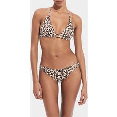 Vilebrequin Turtles Leopard Jersey Bikini Top PAILLE