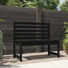 Garden & Outdoor Furniture vidaXL black pine, 109 Garden Bench