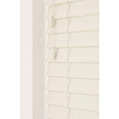 Solid Colours Pleated Blinds Misty White 50mm Fine Grain Slatted