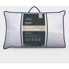 Down Pillows Silentnight Luxury Quilted Duck Feather Firm Down Pillow