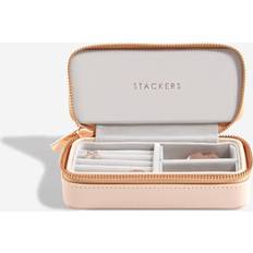 Stackers Blush Pink Zipped Travel Jewellery Box