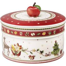 Porcelain - Red Kitchen Storage Villeroy & Boch Winter Bakery Delight Large Biscuit Jar 1.74L