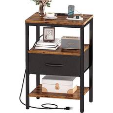 Superjare Nightstand Bedside Table 30x39.9cm