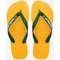 Women - Yellow Slippers & Sandals Havaianas Flip Flops Brasil Logo