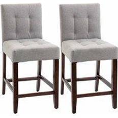 Footrest Bar Stools Homcom Modern Bar Stool