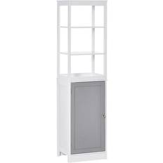 MDF Tall Bathroom Cabinets kleankin (834-329)