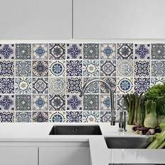 Walplus Malaga Spanish Blue Backsplash Tile Stickers Blue