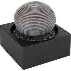 Globo Fontana LED room fountain, anthracite/grey