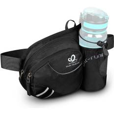 Waterfly hiking waist bag fanny pack with bottle holder for men women runn