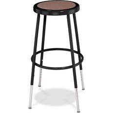 National Public Seating Adjustable Hardboard, Depth Bar Stool