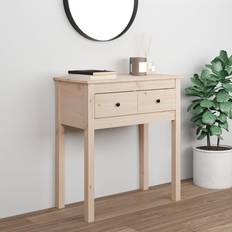 vidaXL brown, 70 Pine Console Table